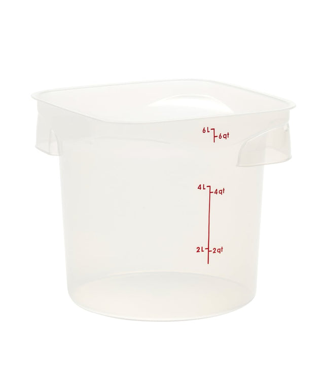 Hộp Đựng Thực Phẩm Tròn CamRound® FreshPro Cambro 6RFSPROPP190 5.7 lít - Polypropylene, Trong Mờ