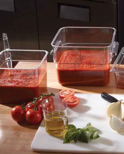 Cambro 6SFSCW135 Hộp Đựng Thực Phẩm Vuông 5.7 lít - CamSquare®, Polycarbonate, Trong Suốt