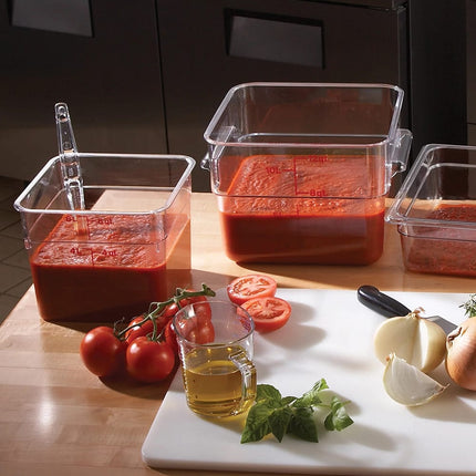 Cambro 6SFSCW135 Hộp Đựng Thực Phẩm Vuông 5.7 lít - CamSquare®, Polycarbonate, Trong Suốt