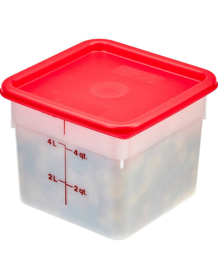 Cambro 6SFSP148 Hộp Đựng Thực Phẩm Vuông 5.7 lít - CamSquare®, Trắng Tự Nhiên