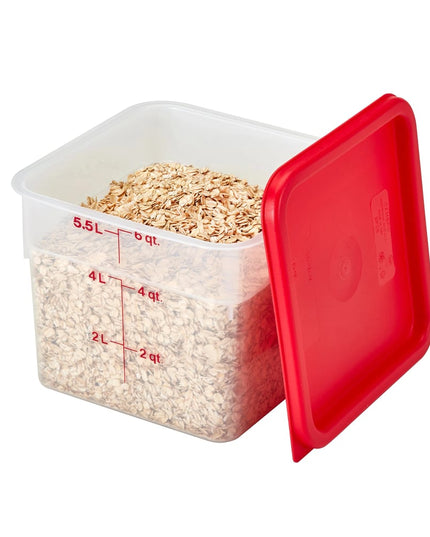 Hộp Đựng Thực Phẩm Vuông Cambro 6SFSPP190 5.7 lít - CamSquare®, Trong Mờ