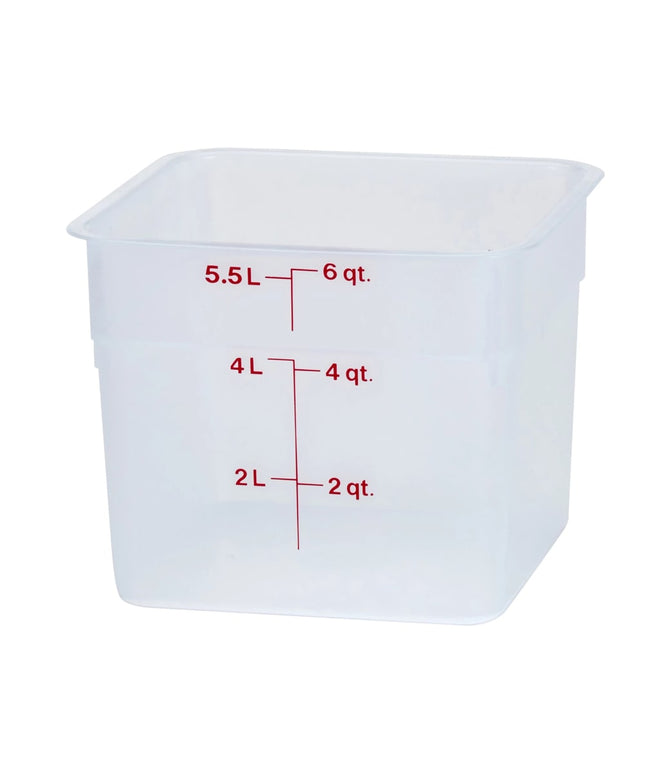 Hộp Đựng Thực Phẩm Vuông Cambro 6SFSPP190 5.7 lít - CamSquare®, Trong Mờ