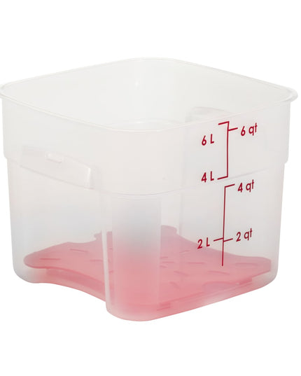 Hộp Đựng Thực Phẩm Vuông FreshPro Cambro 6SFSPROPP190 5.7 lít - CamSquare®, Polypropylene, Trong Mờ