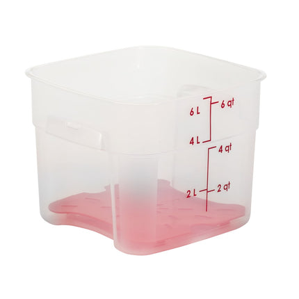 Hộp Đựng Thực Phẩm Vuông FreshPro Cambro 6SFSPROPP190 5.7 lít - CamSquare®, Polypropylene, Trong Mờ
