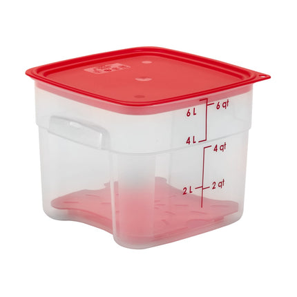 Hộp Đựng Thực Phẩm Vuông FreshPro Cambro 6SFSPROPP190 5.7 lít - CamSquare®, Polypropylene, Trong Mờ