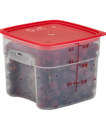 Hộp Đựng Thực Phẩm Vuông FreshPro Cambro 6SFSPROPP190 5.7 lít - CamSquare®, Polypropylene, Trong Mờ