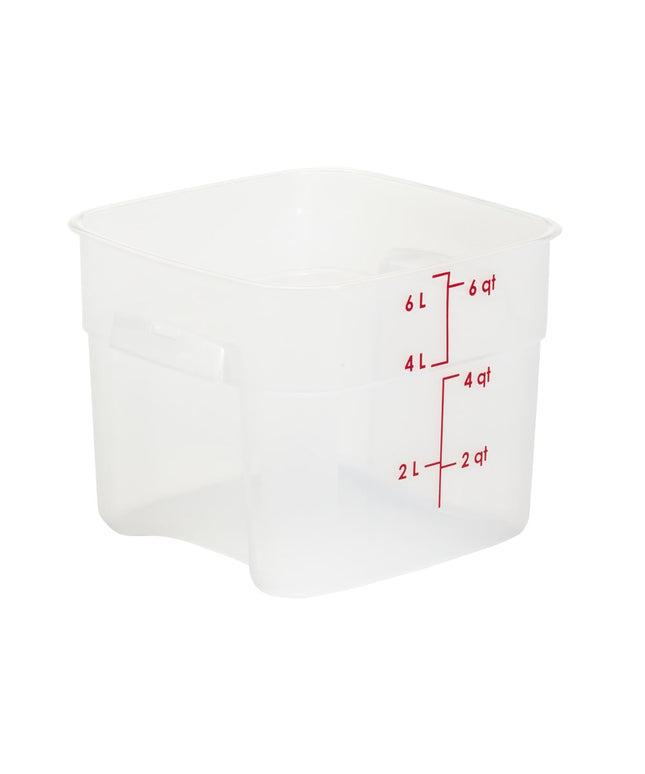 Hộp Đựng Thực Phẩm Vuông FreshPro Cambro 6SFSPROPP190 5.7 lít - CamSquare®, Polypropylene, Trong Mờ