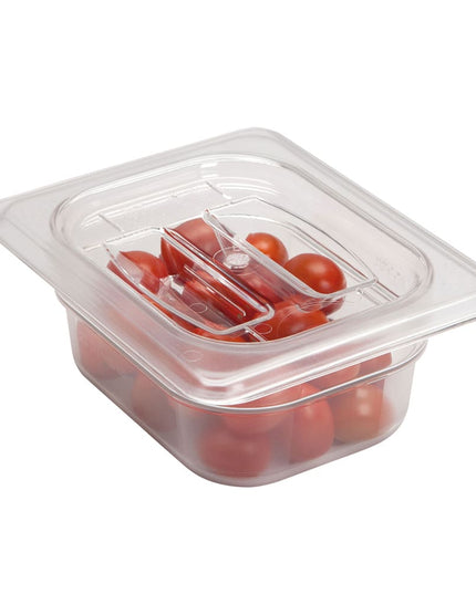 Cambro 80CWCH135 Camwear® Nắp Khay Thực Phẩm Cỡ 1/8 Có Tay Cầm - Polycarbonate, Trong Suốt