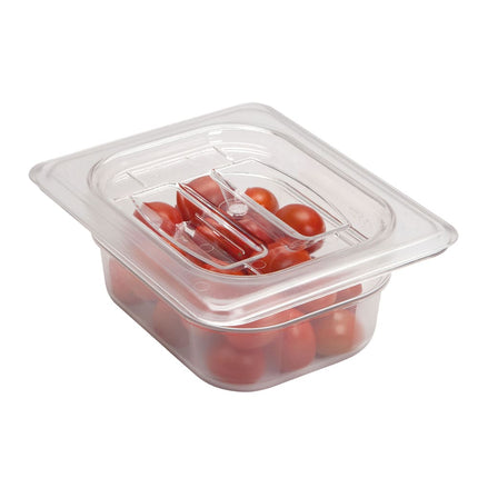 Cambro 80CWCH135 Camwear® Nắp Khay Thực Phẩm Cỡ 1/8 Có Tay Cầm - Polycarbonate, Trong Suốt