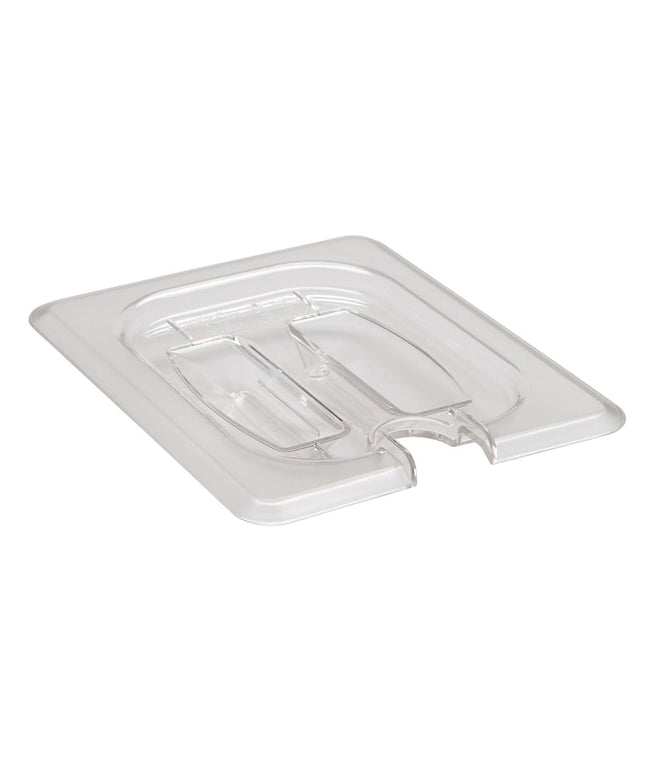 Cambro 80CWCHN135 Camwear® Nắp Khay Thực Phẩm Cỡ 1/8 Có Rãnh Tay Cầm - Polycarbonate, Trong Suốt