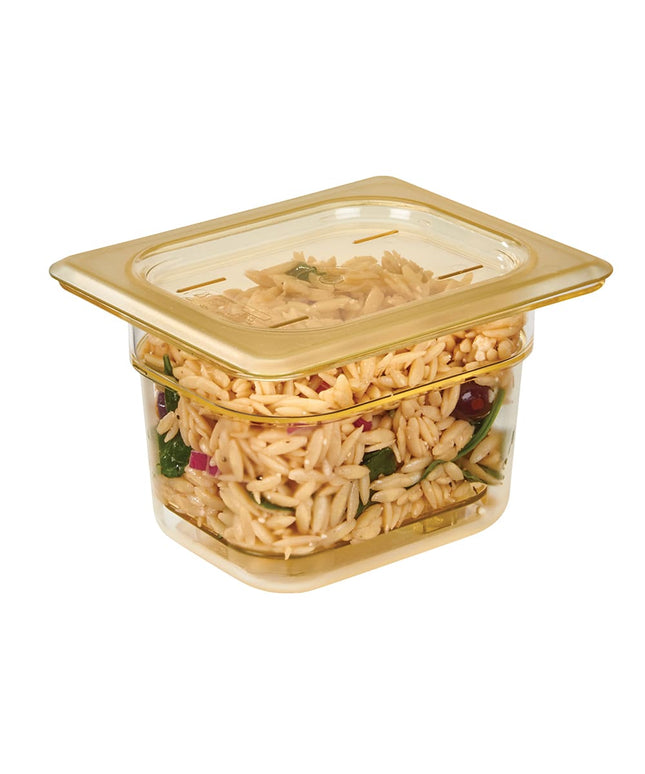Cambro 80HPC150 Nắp Khay Đựng Thực Phẩm H-Pan™ Cỡ 1/8 Màu Hổ Phách