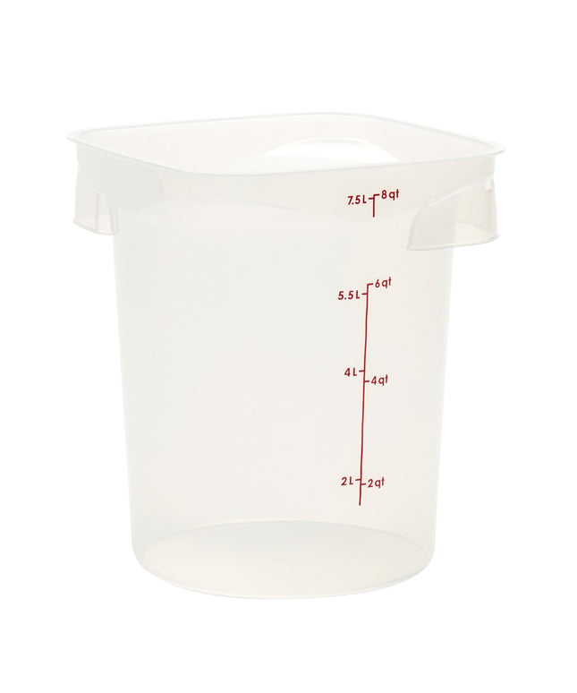 Cambro 8RFSPROPP190 Hộp Đựng Thực Phẩm Tròn CamRound® FreshPro 7.6 lít - Polypropylene, Trong Mờ