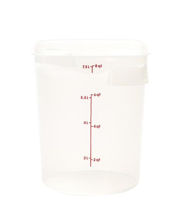 Cambro 8RFSPROPP190 Hộp Đựng Thực Phẩm Tròn CamRound® FreshPro 7.6 lít - Polypropylene, Trong Mờ