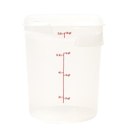 Cambro 8RFSPROPP190 Hộp Đựng Thực Phẩm Tròn CamRound® FreshPro 7.6 lít - Polypropylene, Trong Mờ