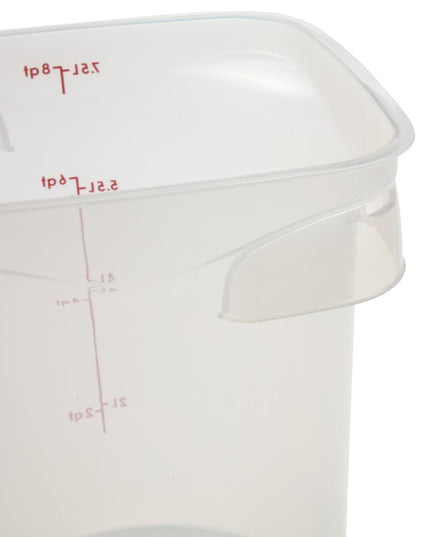 Cambro 8RFSPROPP190 Hộp Đựng Thực Phẩm Tròn CamRound® FreshPro 7.6 lít - Polypropylene, Trong Mờ