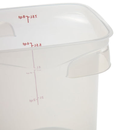 Cambro 8RFSPROPP190 Hộp Đựng Thực Phẩm Tròn CamRound® FreshPro 7.6 lít - Polypropylene, Trong Mờ