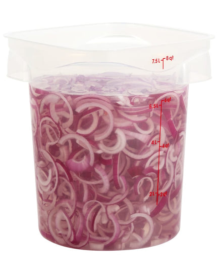 Cambro 8RFSPROPP190 Hộp Đựng Thực Phẩm Tròn CamRound® FreshPro 7.6 lít - Polypropylene, Trong Mờ