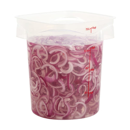 Cambro 8RFSPROPP190 Hộp Đựng Thực Phẩm Tròn CamRound® FreshPro 7.6 lít - Polypropylene, Trong Mờ
