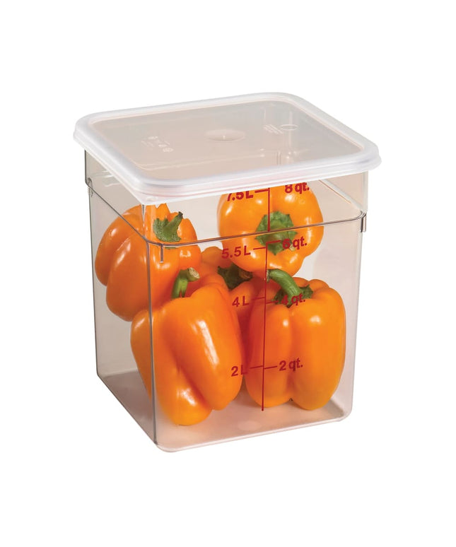 Cambro 8SFSCW135 Hộp Đựng Thực Phẩm Vuông CamSquare® 7.6 lít - Polycarbonate, Trong Suốt