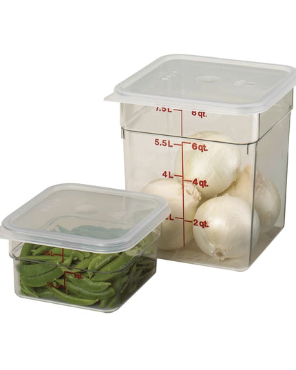 Cambro 8SFSCW135 Hộp Đựng Thực Phẩm Vuông CamSquare® 7.6 lít - Polycarbonate, Trong Suốt
