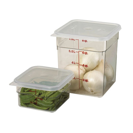 Cambro 8SFSCW135 Hộp Đựng Thực Phẩm Vuông CamSquare® 7.6 lít - Polycarbonate, Trong Suốt