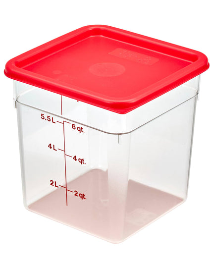 Cambro 8SFSCW135 Hộp Đựng Thực Phẩm Vuông CamSquare® 7.6 lít - Polycarbonate, Trong Suốt