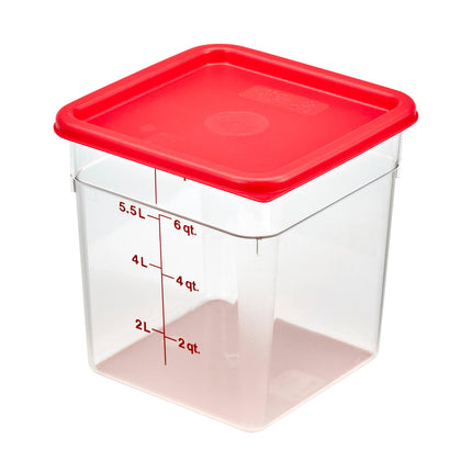 Cambro 8SFSCW135 Hộp Đựng Thực Phẩm Vuông CamSquare® 7.6 lít - Polycarbonate, Trong Suốt