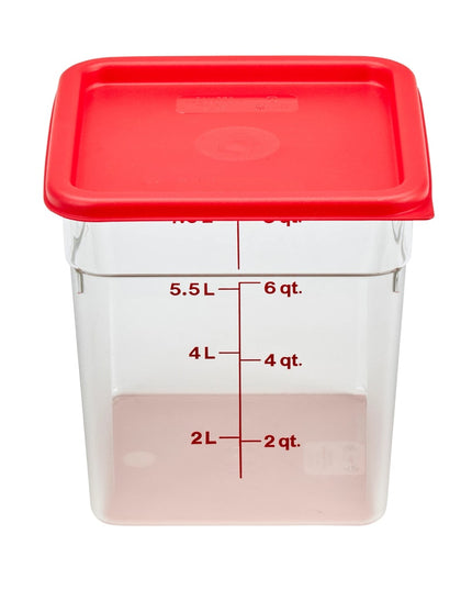 Cambro 8SFSCW135 Hộp Đựng Thực Phẩm Vuông CamSquare® 7.6 lít - Polycarbonate, Trong Suốt