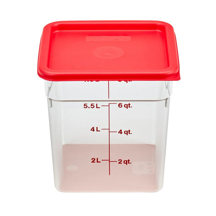 Cambro 8SFSCW135 Hộp Đựng Thực Phẩm Vuông CamSquare® 7.6 lít - Polycarbonate, Trong Suốt