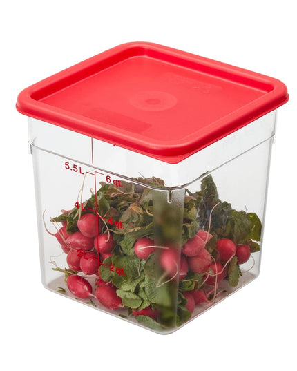 Cambro 8SFSCW135 Hộp Đựng Thực Phẩm Vuông CamSquare® 7.6 lít - Polycarbonate, Trong Suốt