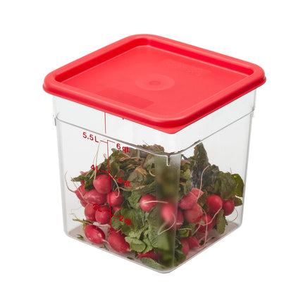 Cambro 8SFSCW135 Hộp Đựng Thực Phẩm Vuông CamSquare® 7.6 lít - Polycarbonate, Trong Suốt