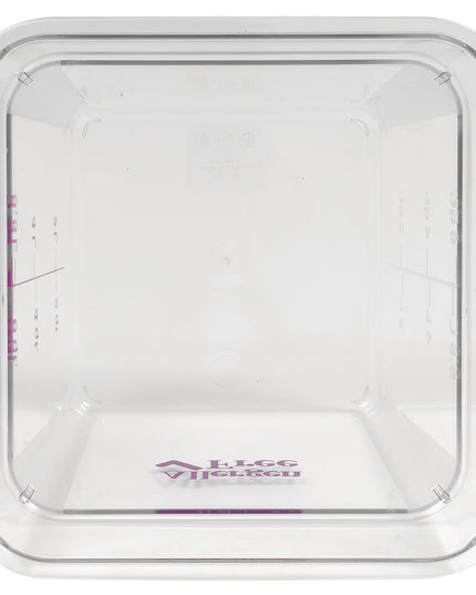Hộp Đựng Thực Phẩm Vuông Cambro 8SFSCW441 7.6 lít - CamSquare®, Không Gây Dị Ứng, Polycarbonate, Trong Suốt