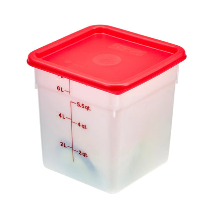 Cambro 8SFSP148 Hộp Đựng Thực Phẩm Vuông 7.6 lít - CamSquare®, Trắng Tự Nhiên