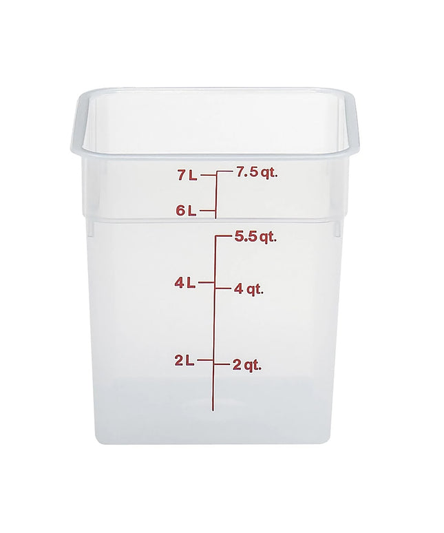 Hộp Đựng Thực Phẩm Vuông Cambro 8SFSPP190 7.6 lít - CamSquare®, Trong Mờ