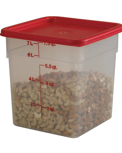 Hộp Đựng Thực Phẩm Vuông Cambro 8SFSPP190 7.6 lít - CamSquare®, Trong Mờ