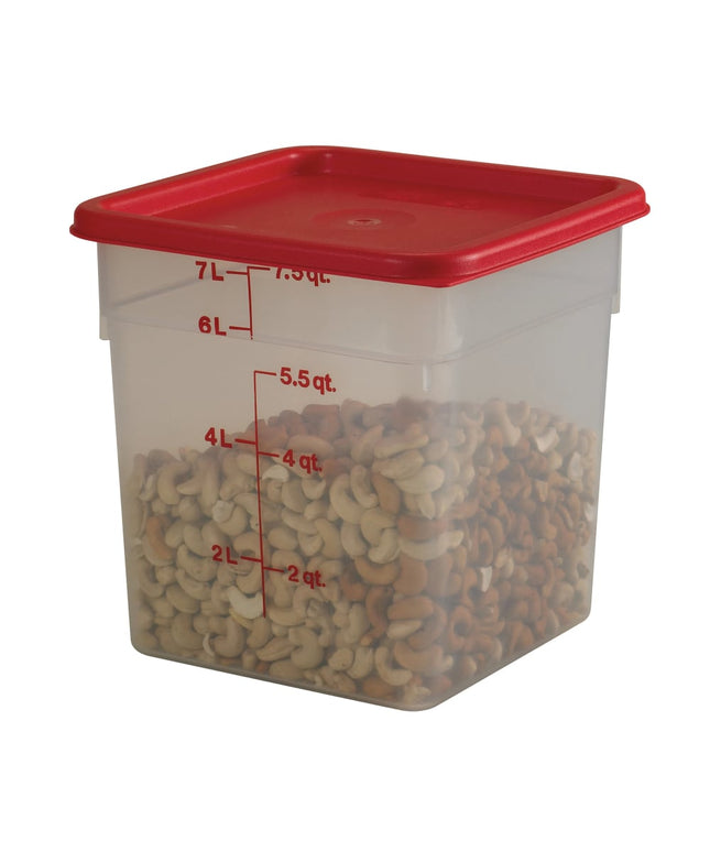 Hộp Đựng Thực Phẩm Vuông Cambro 8SFSPP190 7.6 lít - CamSquare®, Trong Mờ