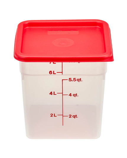 Hộp Đựng Thực Phẩm Vuông Cambro 8SFSPP190 7.6 lít - CamSquare®, Trong Mờ