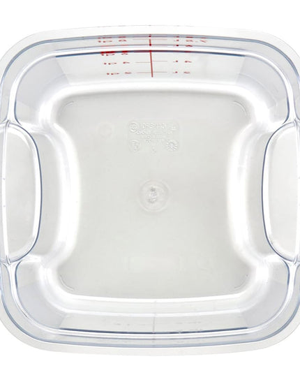 Hộp Đựng Thực Phẩm Vuông FreshPro Cambro 8SFSPROCW135 7.6 lít - CamSquare®, Polycarbonate, Vạch Chia Đỏ