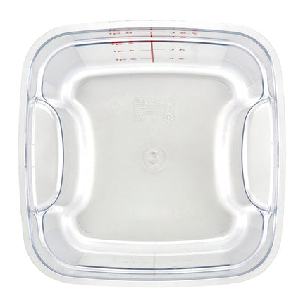 Hộp Đựng Thực Phẩm Vuông FreshPro Cambro 8SFSPROCW135 7.6 lít - CamSquare®, Polycarbonate, Vạch Chia Đỏ