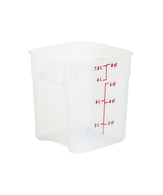 Hộp Đựng Thực Phẩm Vuông FreshPro Cambro 8SFSPROPP190 7.6 lít - CamSquare®, Polypropylene, Trong Mờ