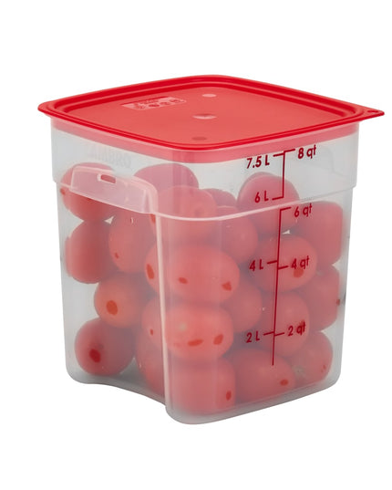 Hộp Đựng Thực Phẩm Vuông FreshPro Cambro 8SFSPROPP190 7.6 lít - CamSquare®, Polypropylene, Trong Mờ