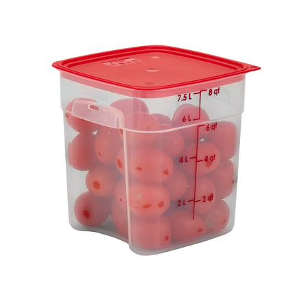 Hộp Đựng Thực Phẩm Vuông FreshPro Cambro 8SFSPROPP190 7.6 lít - CamSquare®, Polypropylene, Trong Mờ