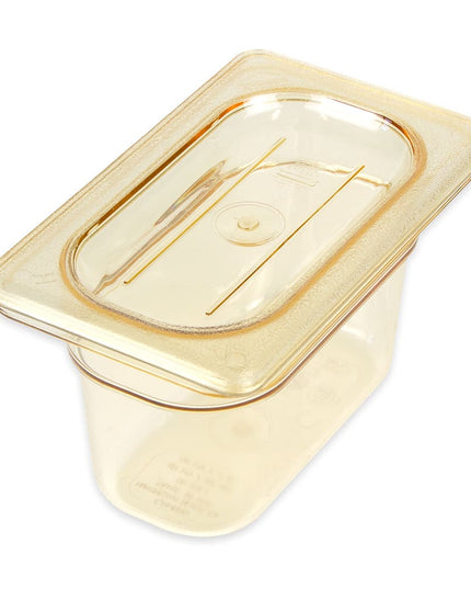 Nắp Khay Thực Phẩm Cambro 90HPC150 H-Pan - Cỡ 1/9, Chống Dính, Phẳng, Màu Hổ Phách