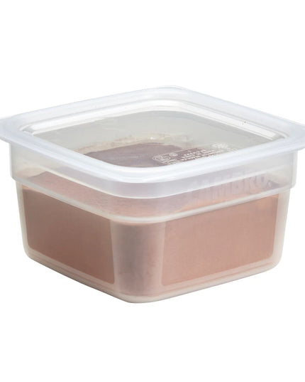 Hộp Đựng Thực Phẩm Vuông CamSquare® FreshPro Cambro HFSFSPROPP190 Dung Tích 1/1.9 lít - Nhựa Polypropylene, Trong Mờ