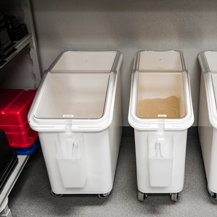 Thùng Đựng Nguyên Liệu Di Động Cambro IBS20148 Dung Tích 79 Lít Nắp Trong/Đáy Trắng