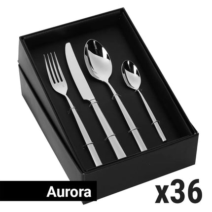 (144 pcs) Cutlery set - GGM Gastro Aurora - 18/10 stainless steel - 144-piece set - For 36 people