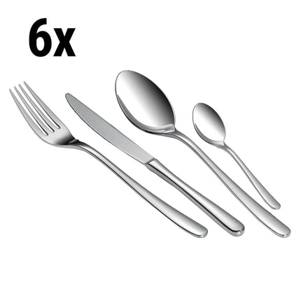 (144 pcs) Cutlery set - GGM Gastro Avril - 18/10 stainless steel - 144-piece set - For 36 people
