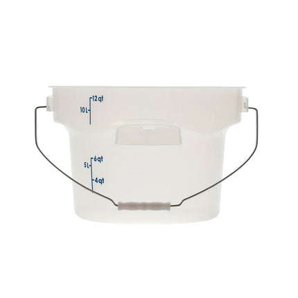 Cambro PWB12PROPP190 Xô Đựng Thực Phẩm CamRound® FreshPro 11.4 lít. Tay Xách - Nhựa Polypropylene Trong Mờ