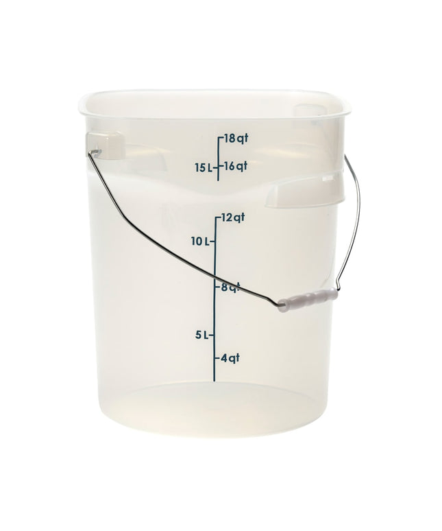 Thùng Đựng Thực Phẩm Cambro PWB18PROPP190 17 lít. CamRound® FreshPro Quai Xách - Polypropylene, Trong Mờ