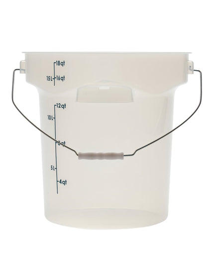 Thùng Đựng Thực Phẩm Cambro PWB18PROPP190 17 lít. CamRound® FreshPro Quai Xách - Polypropylene, Trong Mờ